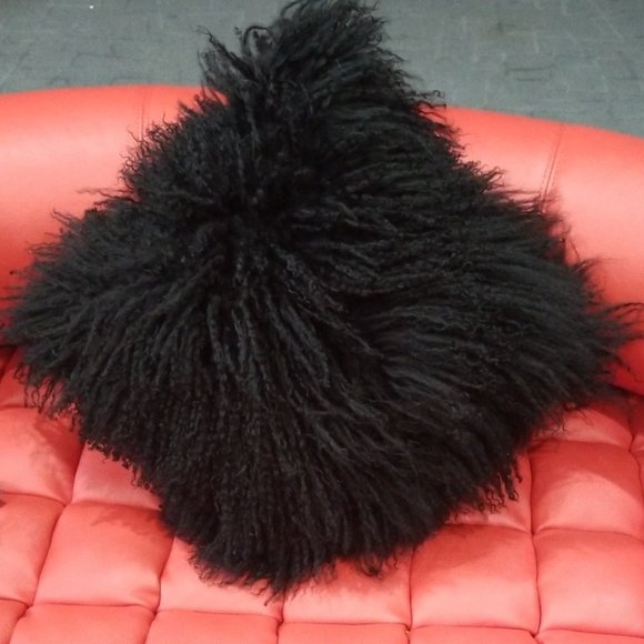 Mongolian Lamb wool pillow - Picture 1 of 5